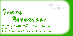 timea marmarosi business card